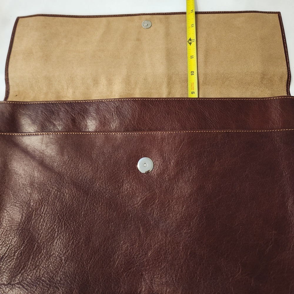 Peterbilt 579 Vintage Leather Document Portfolio‎ Holder Brown Case Office Work - Picture 10 of 10
